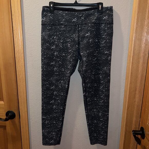 Tuff Athletics Women's Gray Print Grey Leggings Yoga Pants Size XL - Picture 1 of 10